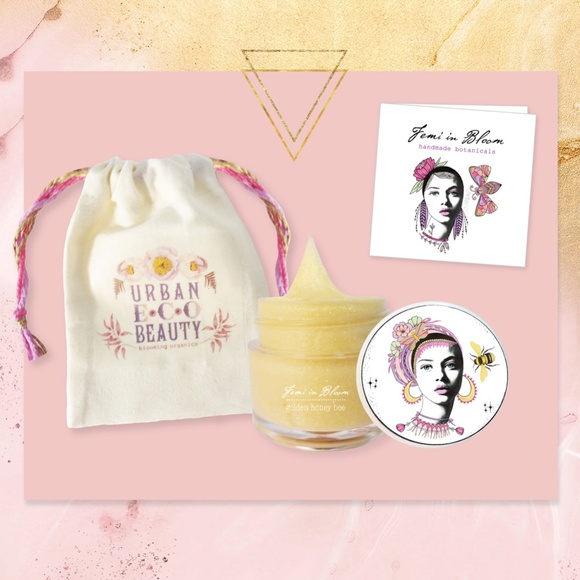 Sheer Gold Shimmer Organic Lip Gloss Plumper Treatment - Picture 2 of 13